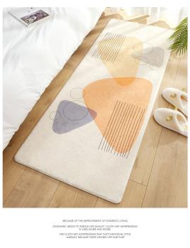 Großhandel B2B Teppich Bettvorleger aus Vlies Schlafzimmer Blätter Design